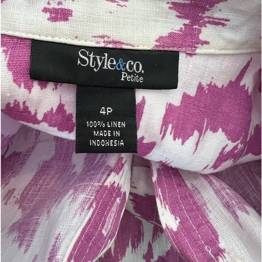 Style & Co Linen Top - Picture 15 of 16